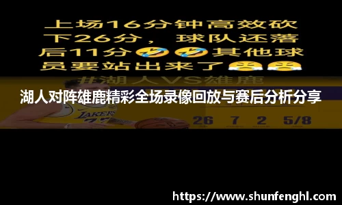 湖人对阵雄鹿精彩全场录像回放与赛后分析分享